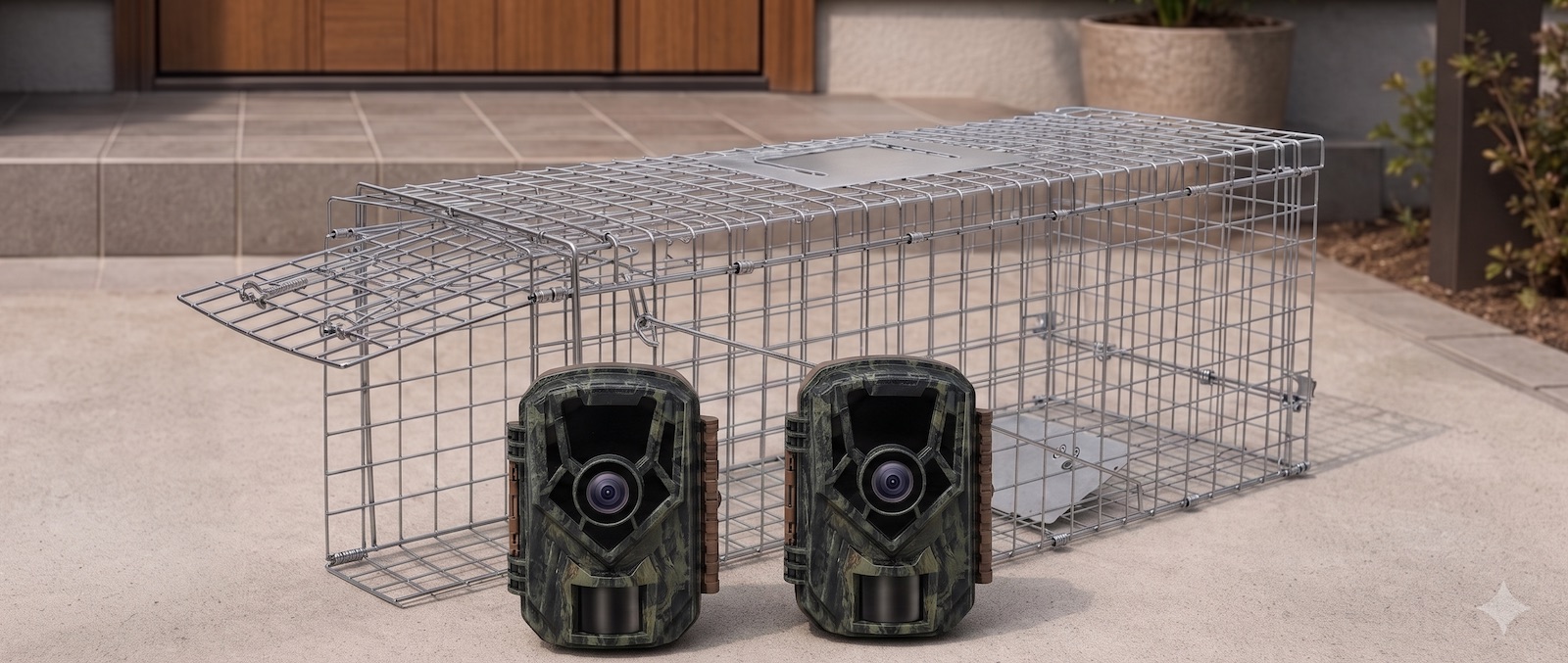 トレイルカメラと捕獲器で猫ちゃんを保護
